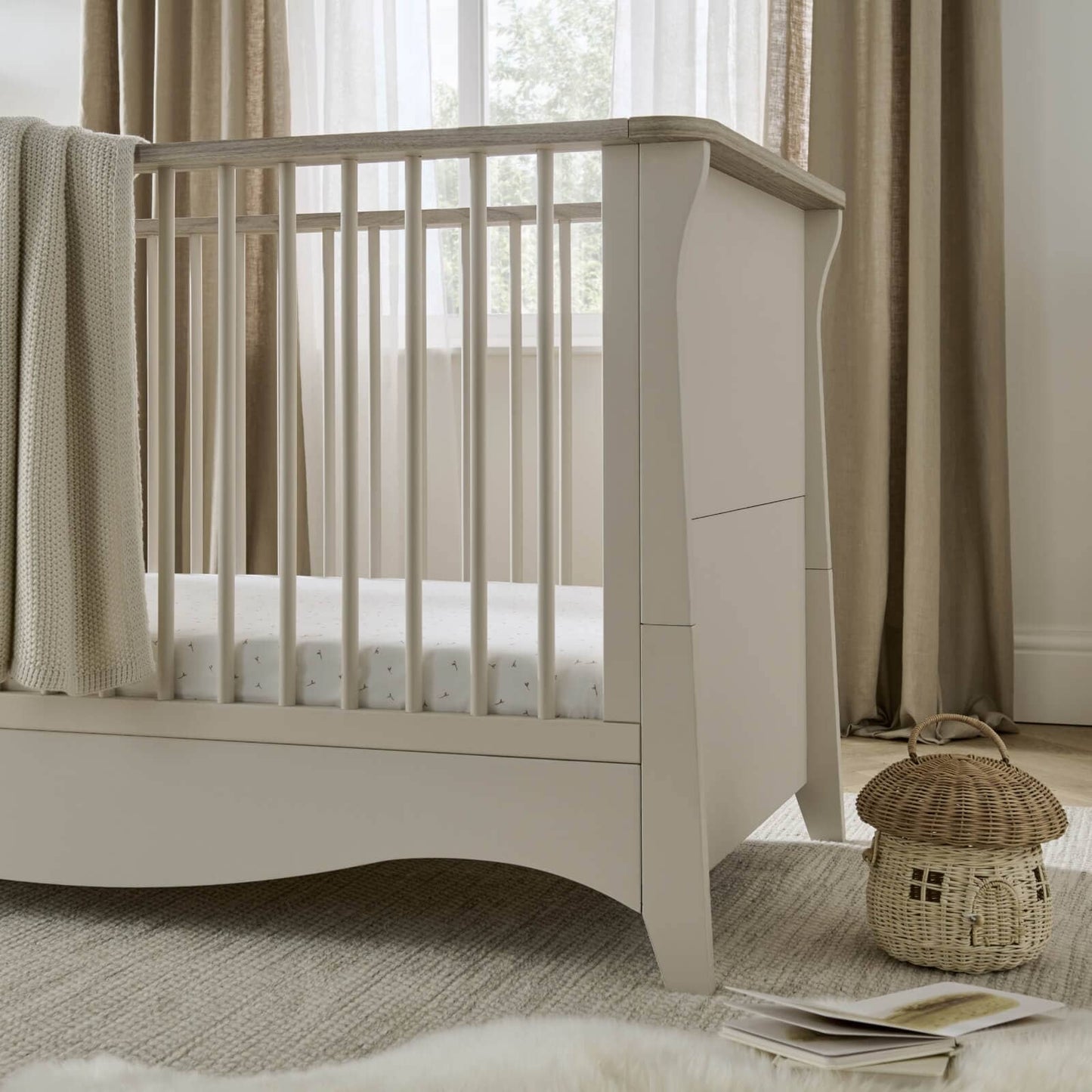 Clara 3 Piece Nursery Furniture Set - Cashmere & Ash *Pre order August delivery