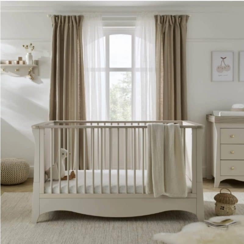 Clara 3 Piece Nursery Furniture Set - Cashmere & Ash *Pre order August delivery