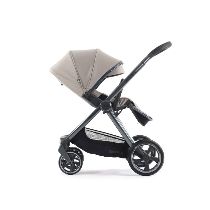 BabyStyle Oyster4 Pushchair Essential 5 Piece Bundle with Capsule Car Seat and Base - Stone