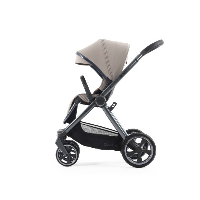 BabyStyle Oyster4 Pushchair Essential 5 Piece Bundle with Capsule Car Seat and Base - Stone