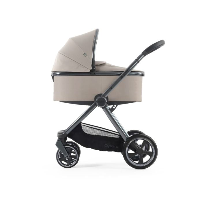 BabyStyle Oyster4 Pushchair Essential 5 Piece Bundle with Capsule Car Seat and Base - Stone
