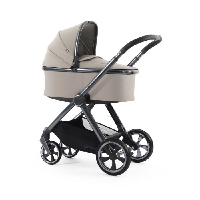 BabyStyle Oyster4 Pushchair Essential 5 Piece Bundle with Capsule Car Seat and Base - Stone