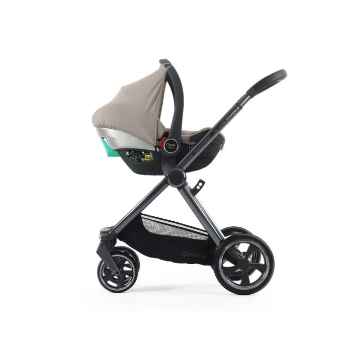 BabyStyle Oyster4 Pushchair Essential 5 Piece Bundle with Capsule Car Seat and Base - Stone