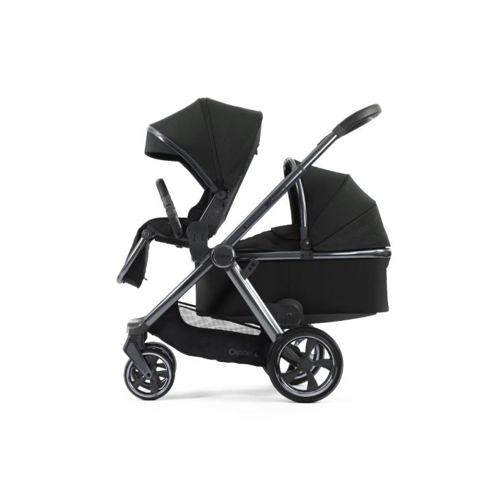 BabyStyle Oyster4 Pushchair Essential 5 Piece Bundle with Capsule Car Seat and Base - Black Olive