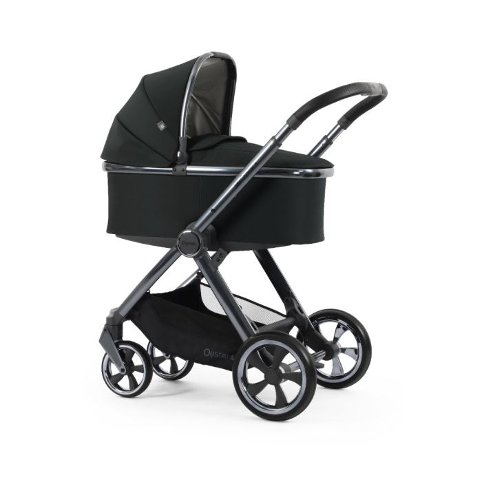 BabyStyle Oyster4 Pushchair Essential 5 Piece Bundle with Capsule Car Seat and Base - Black Olive