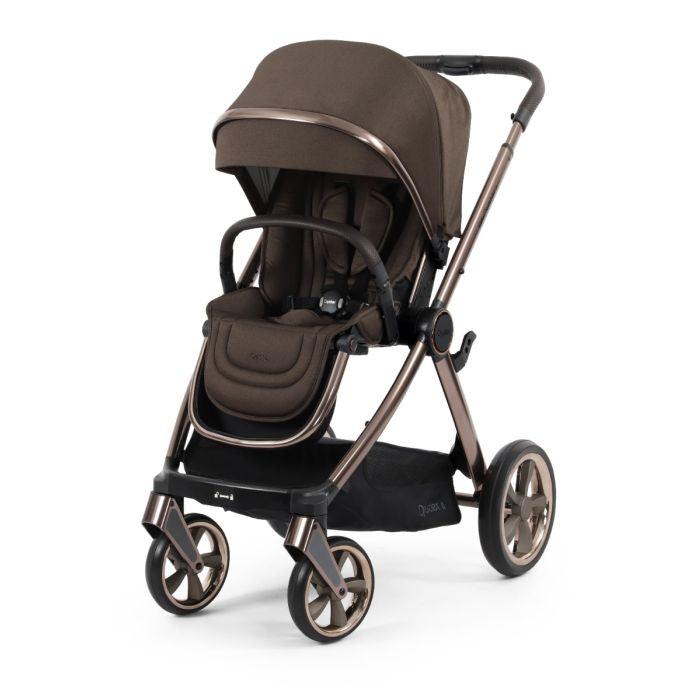 BabyStyle Oyster4 Pushchair Essential 5 Piece Bundle with Capsule Car Seat and Base - Chocolate Velvet