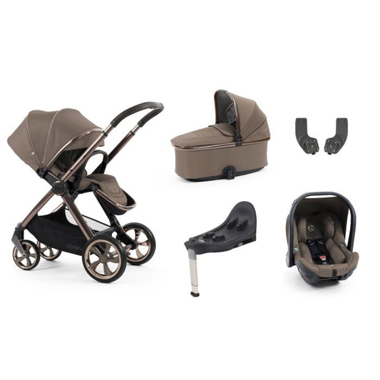 BabyStyle Oyster4 Pushchair Essential 5 Piece Bundle with Capsule Car Seat and Base - Mink
