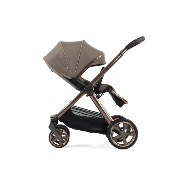 BabyStyle Oyster4 Pushchair Essential 5 Piece Bundle with Capsule Car Seat and Base - Mink