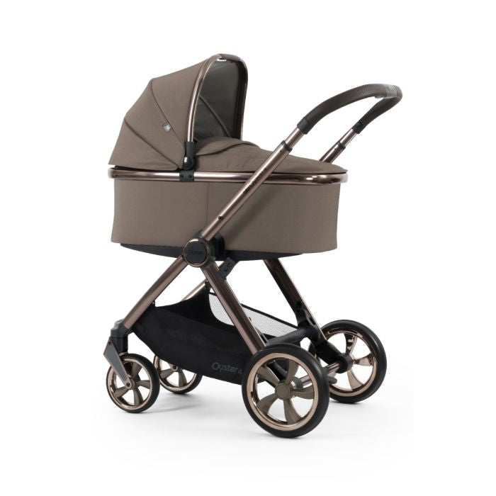 BabyStyle Oyster4 Pushchair Essential 5 Piece Bundle with Capsule Car Seat and Base - Mink