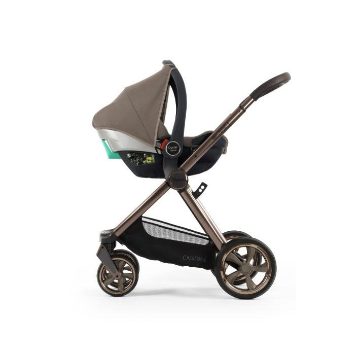 BabyStyle Oyster4 Pushchair Essential 5 Piece Bundle with Capsule Car Seat and Base - Mink