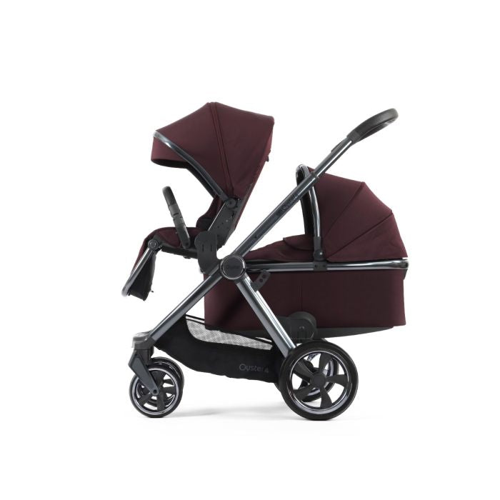 BabyStyle Oyster4 Pushchair Essential 5 Piece Bundle with Capsule Car Seat and Base - Mulberry