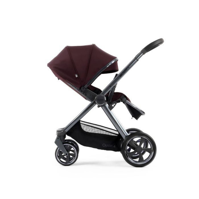 BabyStyle Oyster4 Pushchair Essential 5 Piece Bundle with Capsule Car Seat and Base - Mulberry