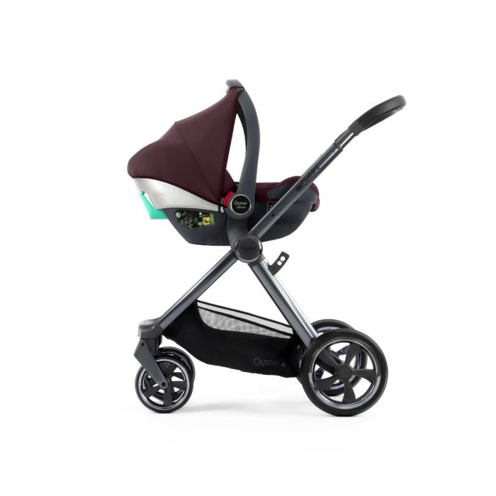 BabyStyle Oyster4 Pushchair Essential 5 Piece Bundle with Capsule Car Seat and Base - Mulberry