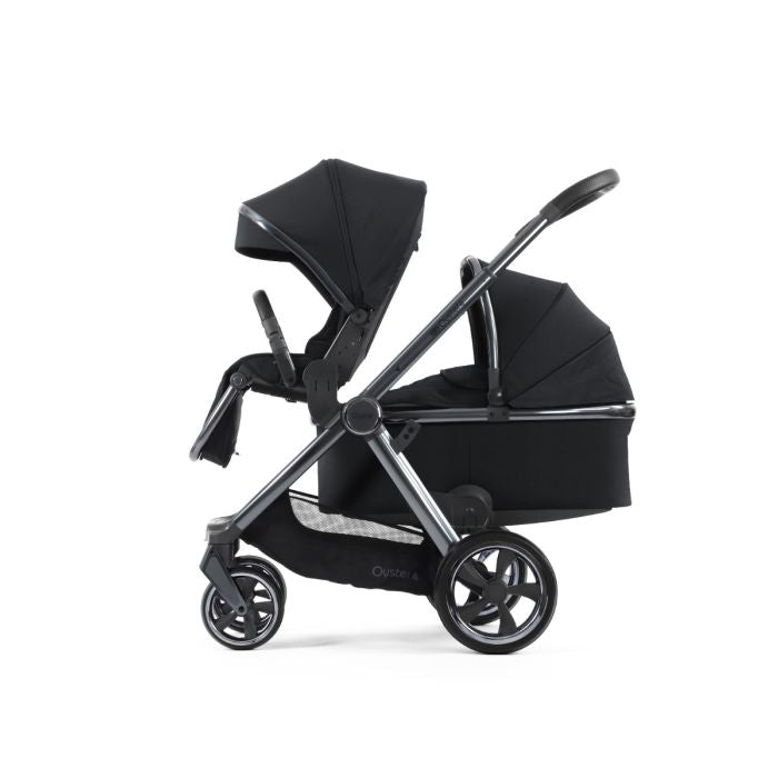 BabyStyle Oyster4 Pushchair Essential 5 Piece Bundle with Capsule Car Seat and Base - Carbonite