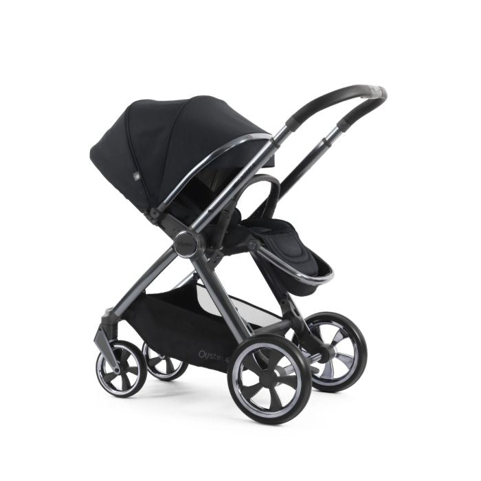 BabyStyle Oyster4 Pushchair Essential 5 Piece Bundle with Capsule Car Seat and Base - Carbonite