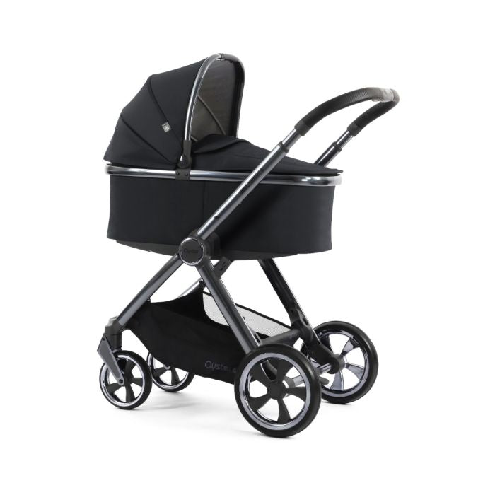 BabyStyle Oyster4 Pushchair Essential 5 Piece Bundle with Capsule Car Seat and Base - Carbonite