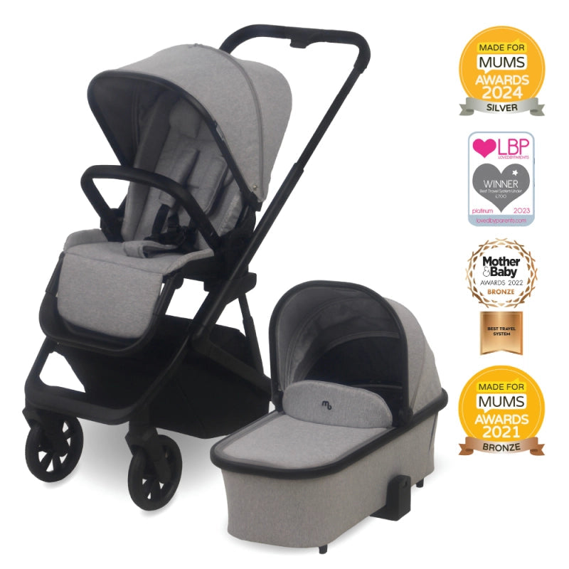 My Babiie MB500 Travel System - Moon Grey