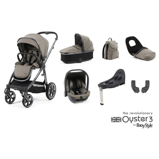 Babystyle Oyster 3 Luxury 7-Piece Bundle -Stone *Check availability before ordering
