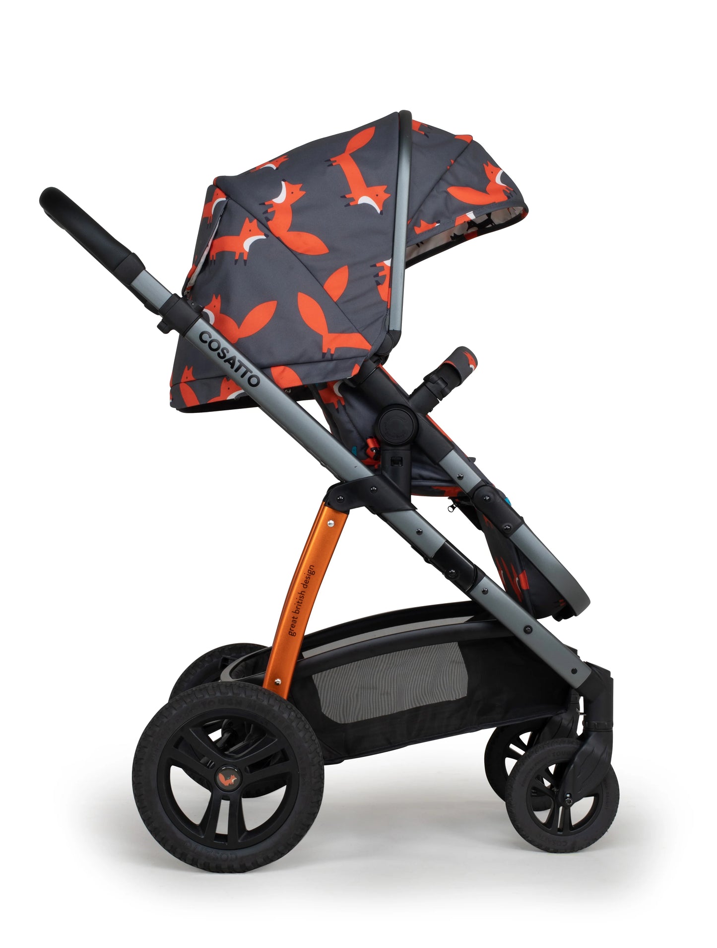 Cosatto Wow 2 Pram and Pushchair Charcoal Mister Fox