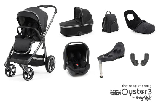 Babystyle Oyster 3 Luxury 7-Piece Bundle Carbonite *Check availability before ordering