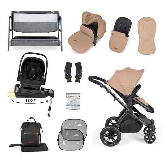 STOMP LUXE NIMBUS 180° SPIN I-SIZE TRAVEL SYSTEM & HOME 14 PIECE BUNDLE