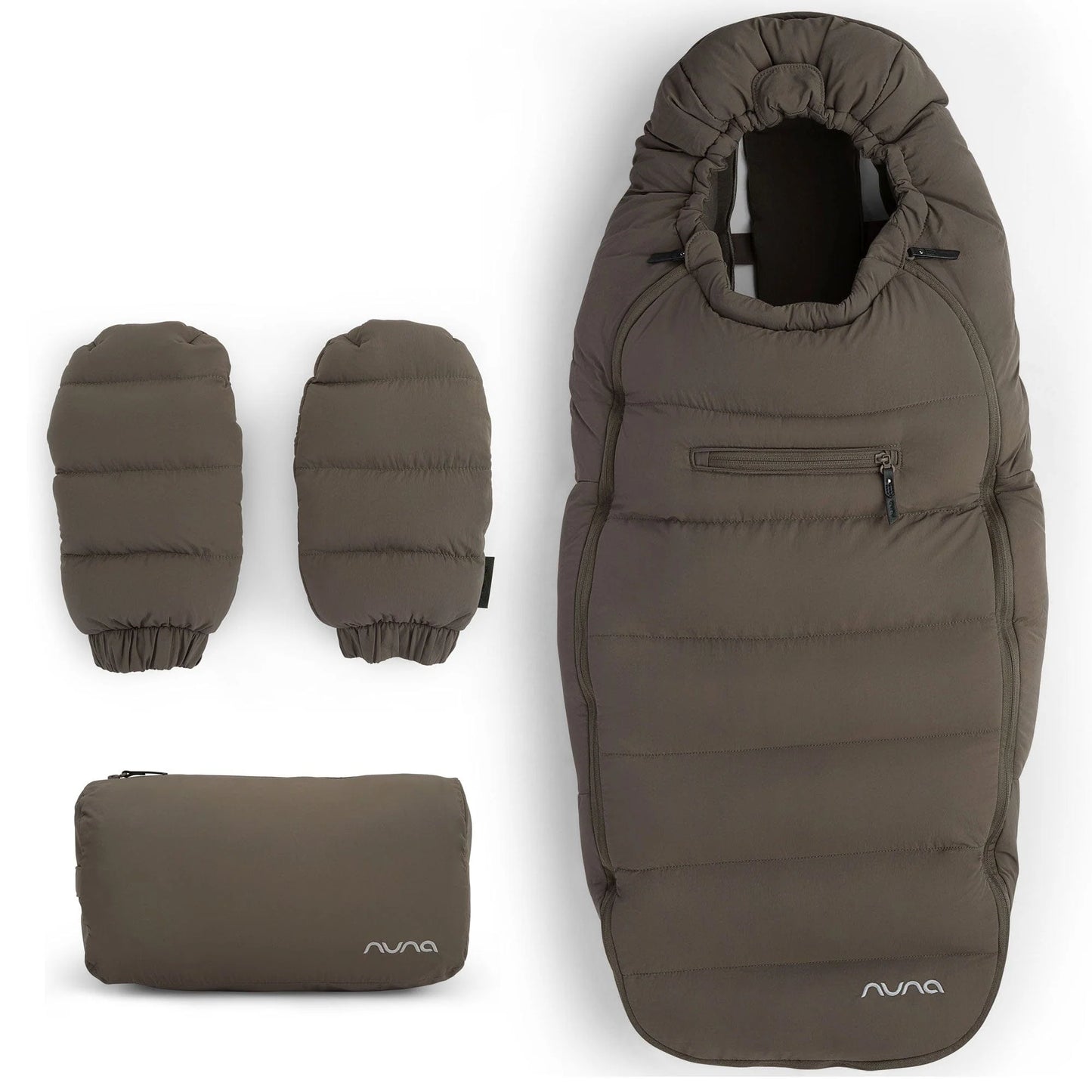 Nuna Winter Stroller Footmuff Set w/Gloves & Bag - Pistachio