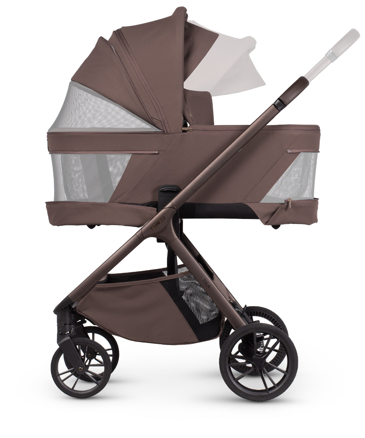 Venicci Tila Pram Luxury Bundle Noce Black Tiago *Pre Order End Of May