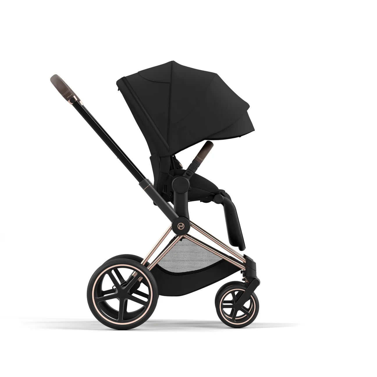 Cybex Priam Travel System Bundle | Sepia Black on Rose Gold