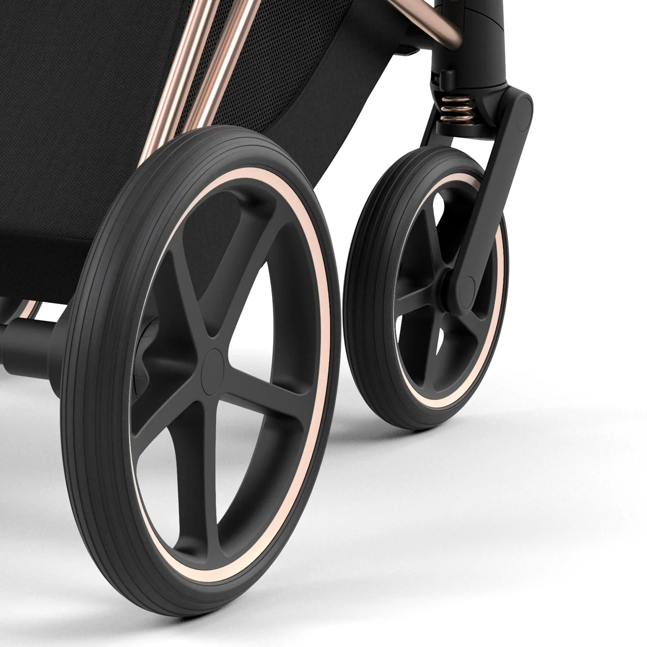 Cybex Priam Travel System Bundle | Sepia Black on Rose Gold