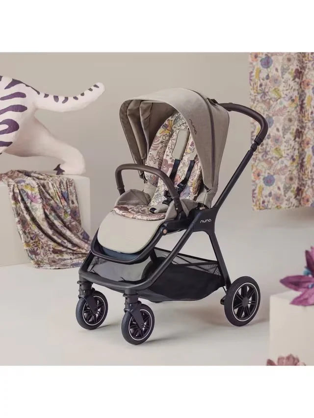 TRIV next Pushchair, LYTL Carrycot and PIPA Urbn Car Seat Travel Bundle Liberty