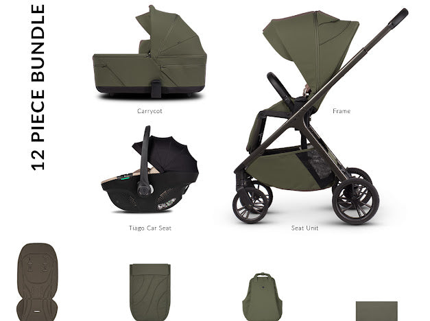 Venicci Tila Pram Comfort  Bundle Olive Biege Tiago *Pre Order End Of May