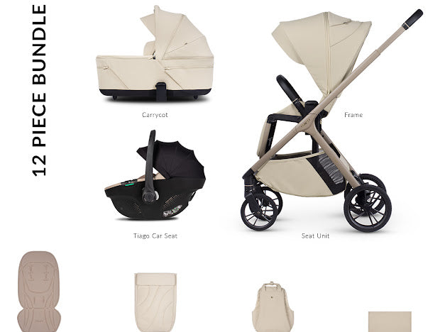 Venicci Tila Pram Comfort  Bundle Sabbia Biege Tiago *Pre Order End Of May