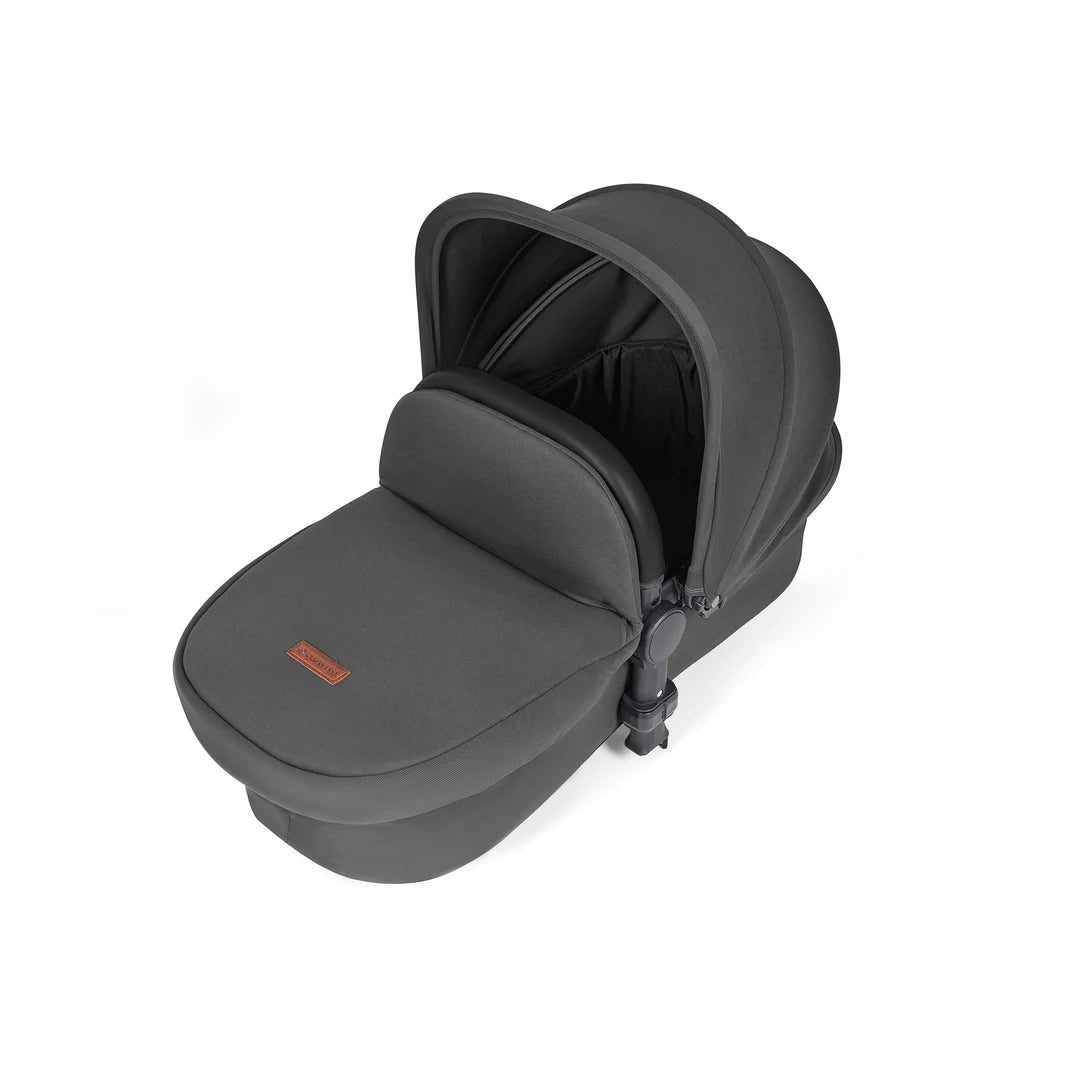 Ickle Bubba Stomp Luxe Travel System & Home 14 Piece Bundle Charcoal Grey /Black Chassis/Black handle