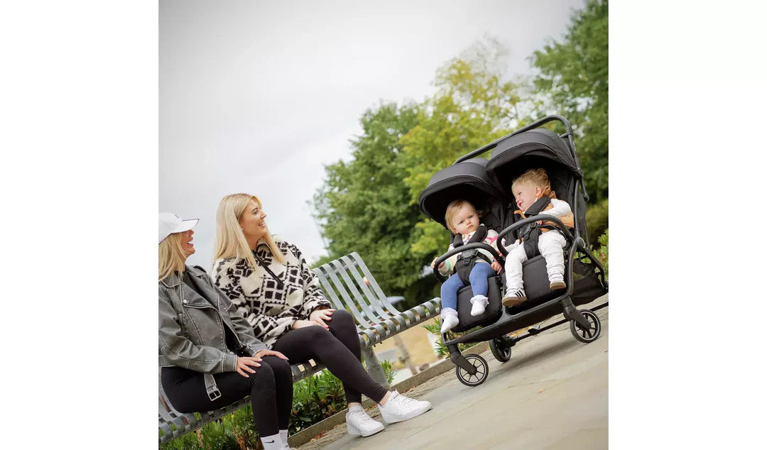 Redkite Push Me Duet Twin Pushchair - Black