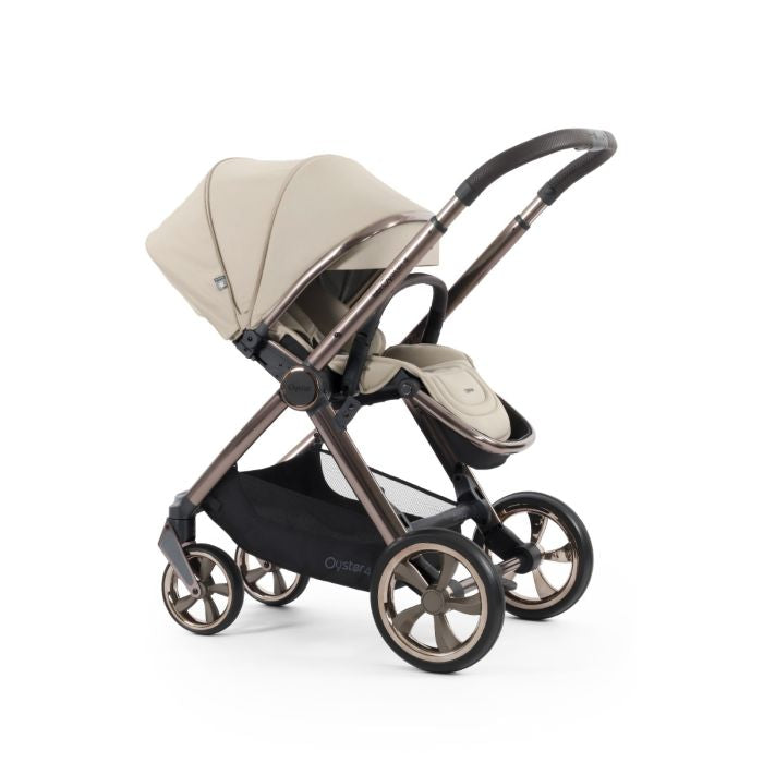 BabyStyle Oyster4 Pushchair Ultimate 12 Piece Bundle with Cybex Cloud T i-Size Car Seat and Base - Buttermilk *Message us to check availability