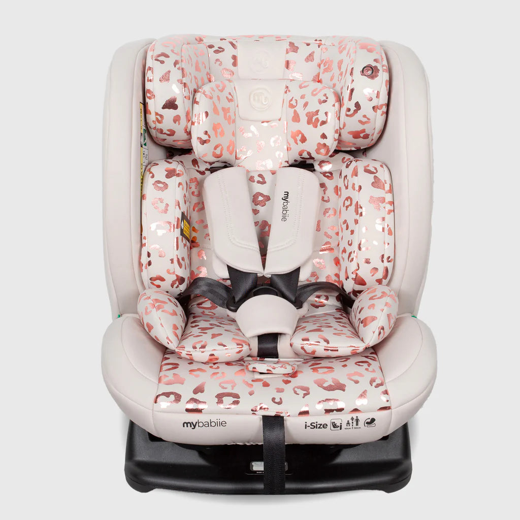 MY BABIIE MBCS100 2-in-1 Convertible R129 Car Seat - Pink Leopard