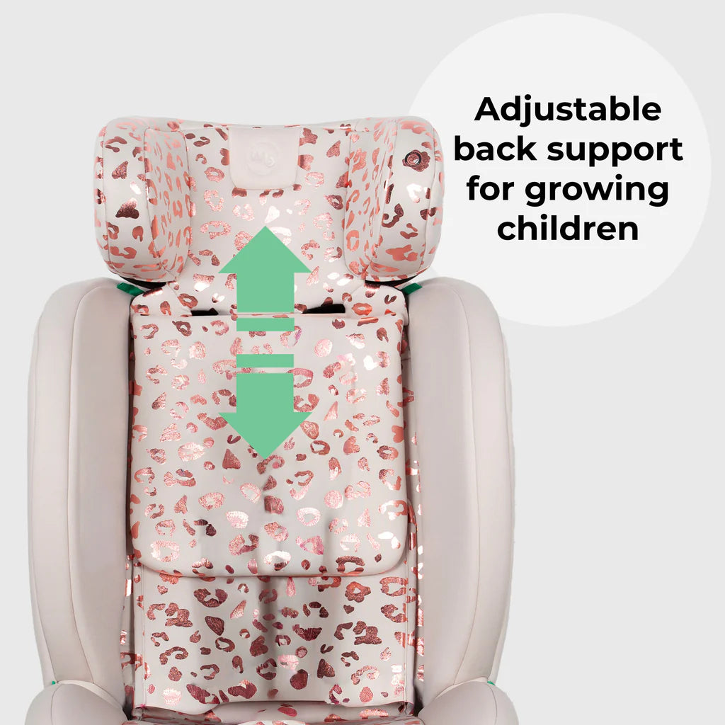 MY BABIIE MBCS100 2-in-1 Convertible R129 Car Seat - Pink Leopard