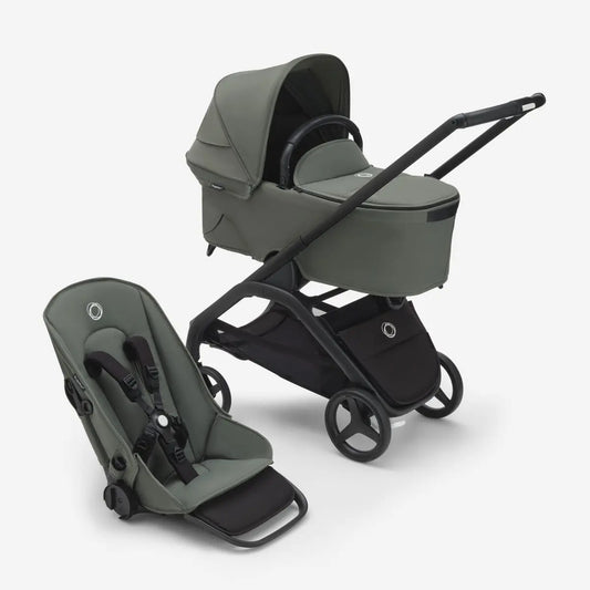 Bugaboo Dragonfly Stroller + Carrycot - Black/Forest Green