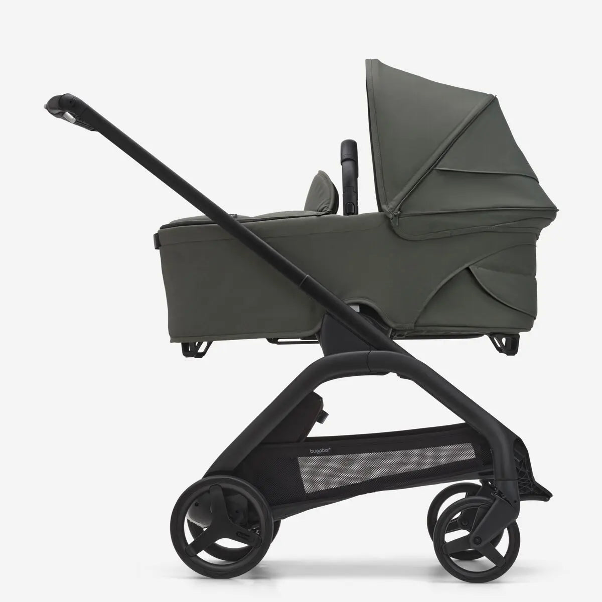 Bugaboo Dragonfly Stroller + Carrycot - Black/Forest Green