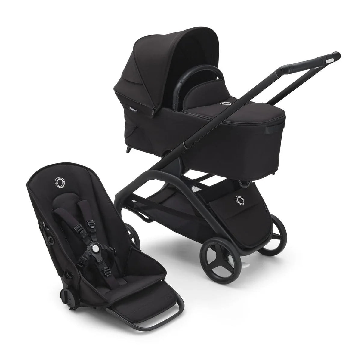 Bugaboo Dragonfly Stroller + Carrycot - Midnight Black