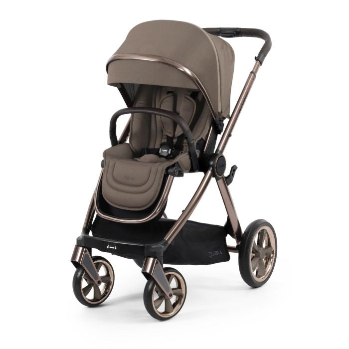 BabyStyle Oyster4 Pushchair Luxury 7 Piece Bundle with Cybex Cloud T i-Size Car Seat and Base - Mink *Message to check delivery estimate