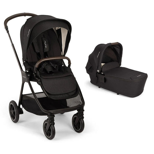 Nuna Triv Stroller + Carrycot - Caviar 2024 Model