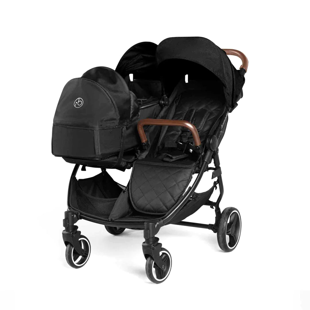 Ickle Bubba Venus Prime Double Stroller - Black