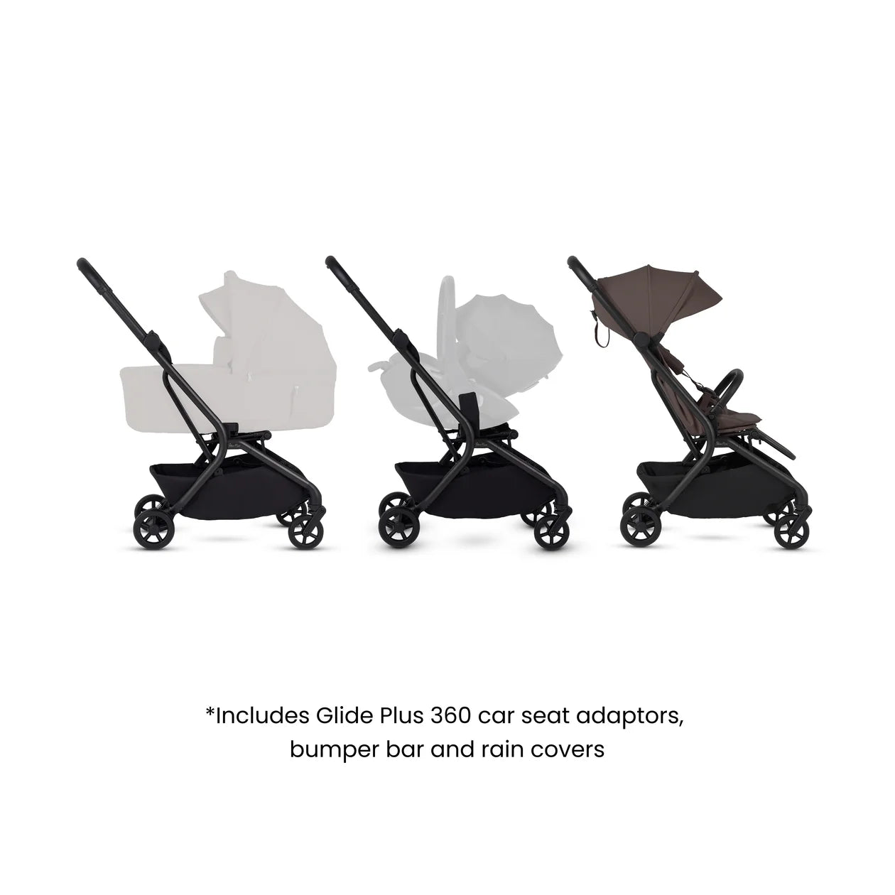 Silver Cross Nia Compact Travel Stroller Chocolate *Pre Order Late November Delivery