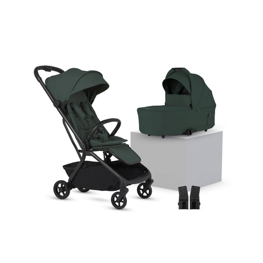 Silver Cross Nia Compact Travel Stroller with Carrycot (6 Piece) Conifer Pre Order End of November Delivery