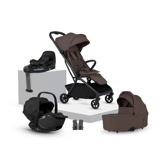 Silver Cross Nia Compact Travel System (8 Piece) Chocolate Pre Order Late November Delivery