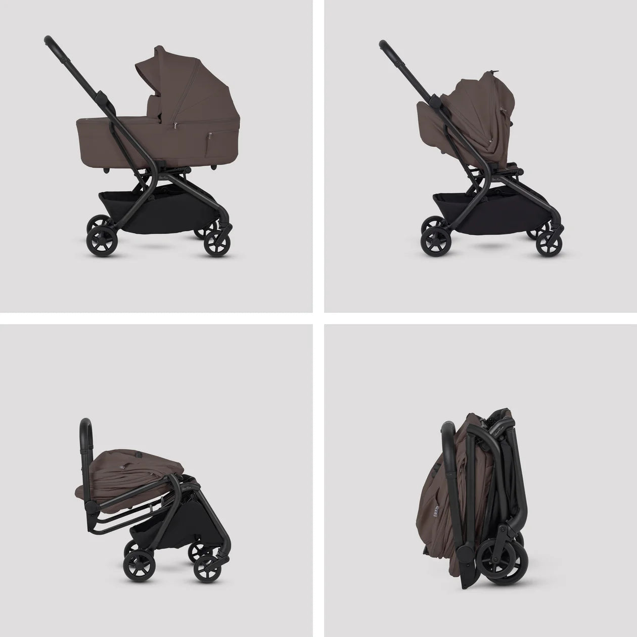 Silver Cross Nia Compact Travel System (8 Piece) Chocolate Pre Order Late November Delivery