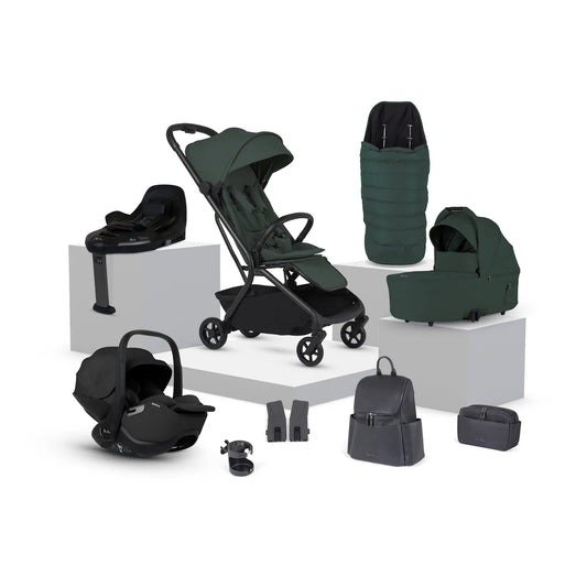Silver Cross Nia Compact Travel System with Accessory Pack (12 Piece) Confier Pre Order End Of November Delivery