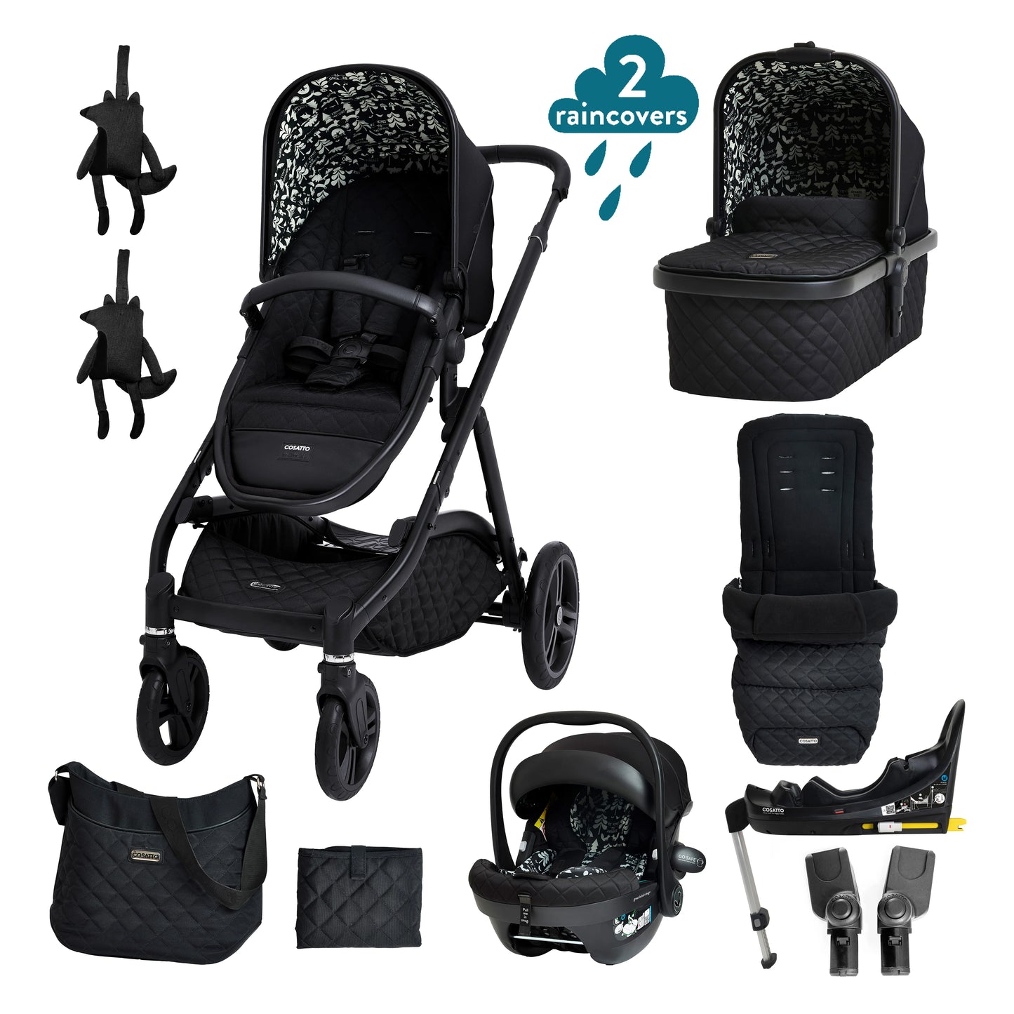 Cosatto Wow XL Everything Bundle - Silhouette