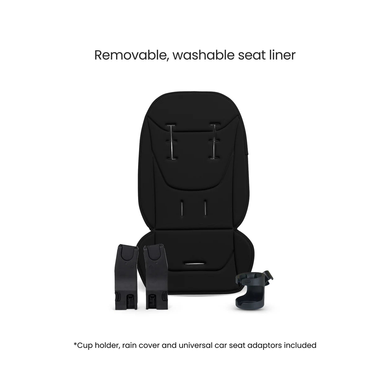 Silver Cross Breez Onyx Travel System Accessory Bundle (10 Piece)